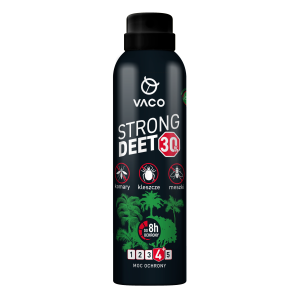Spray na komary kleszcze meszki DEET30 + Citrodiol 170ml VACO STRONG - NOWOŚĆ