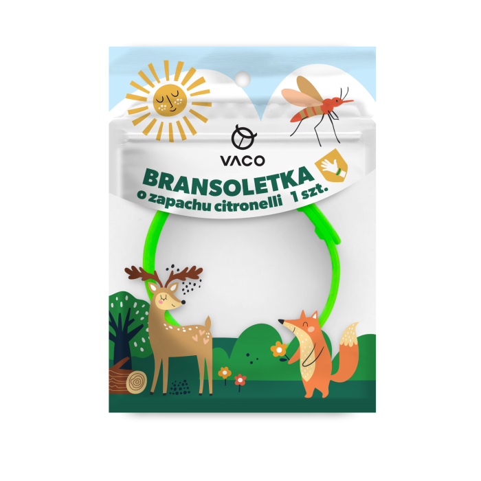 VACO KIDS Bransoletka na komary świecąca w ciemności