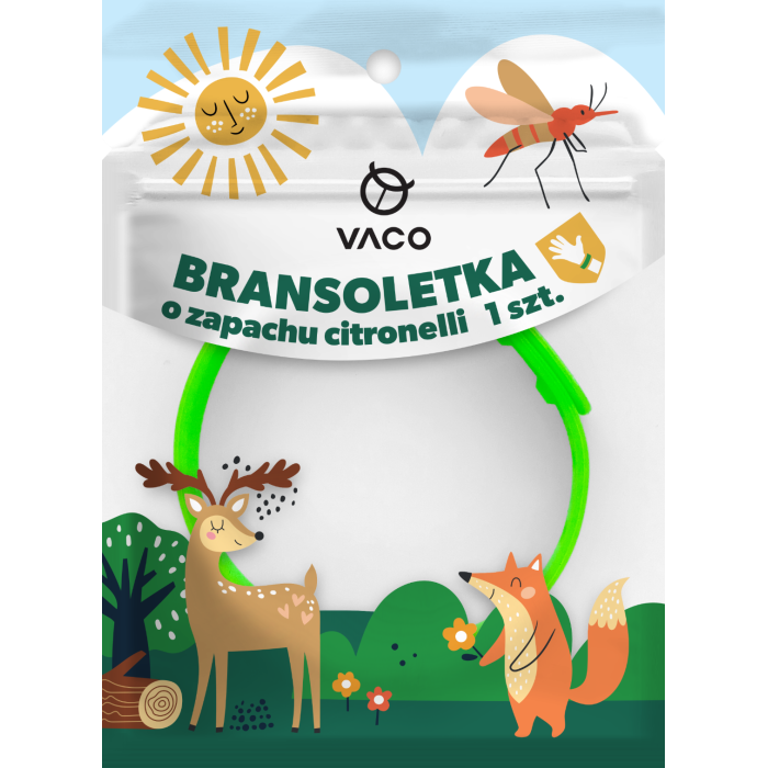 VACO KIDS Bransoletka na komary świecąca w ciemności