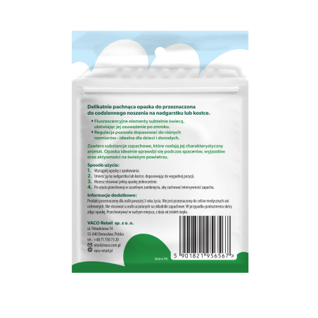 VACO KIDS Bransoletka na komary świecąca w ciemności