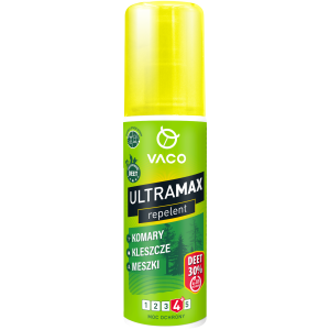 VACO ULTRAMAX Płyn na komary i kleszcze (DEET 30%) - 80 ml