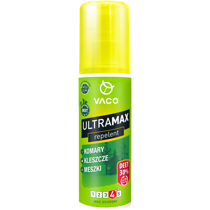 VACO ULTRAMAX Płyn na komary i kleszcze (DEET 30%) - 80 ml