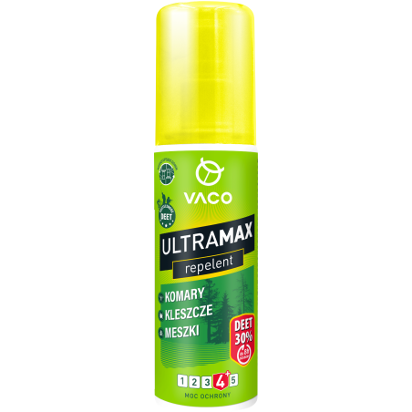 VACO ULTRAMAX Płyn na komary i kleszcze (DEET 30%) - 80 ml