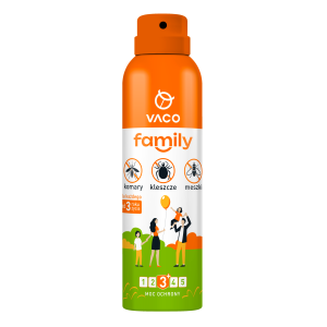 VACO Spray FAMILY na komary, kleszcze i meszki (IR3535 10%) - 100 ml