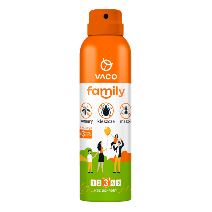 VACO Spray FAMILY na komary, kleszcze i meszki (IR3535 10%) - 100 ml