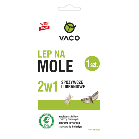 VACO ECO Lep na mole spożywcze i ubraniowe (2w1) - 1 szt.
