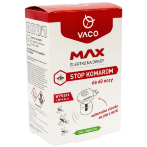 Długodziałające elektro na komary z płynem VACO MAX 45ml 60 nocy
