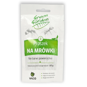 Skuteczny proszek na mrówki do ogrodu i doniczek VACO GREEN GARDEN 60g