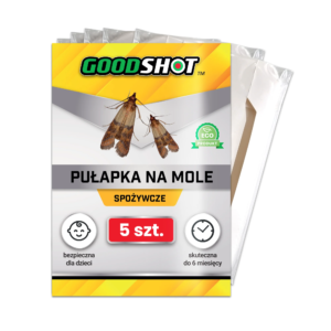 Skuteczna pułapka na mole spożywcze z feromonami lep GOODSHOT 5szt
