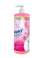 Pinky NanoWash koncentrat do mycia naczyń o zapachu gumy balonowej (Bubble Gum), butelka z dozownikiem