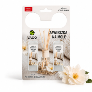 VACO Zawieszka na mole w żelu Patchoula i Białe Piżmo - 2 szt.