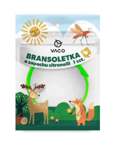 VACO KIDS świecąca bransoletka na komary Citronella 1 szt.