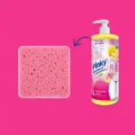 Gratisowa różowa gąbka dołączona do zestawu Pinky NanoWash Lemon