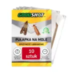 Zestaw 10 sztuk GOODSHOT pułapek lepowych na mole spożywcze i ubraniowe 2w1 z feromonami
