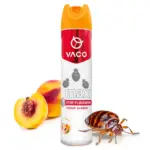 Aerozol VACO MAX Stop Pluskwom i innym owadom z grafiką pluskwy