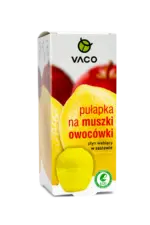 Przednie opakowanie VACO Pułapka na muszki owocówki z płynem wabiącym